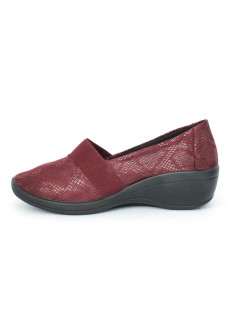 Arcopedico Mocassino Slipon Elastico Lytec Bordeaux