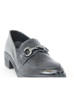Enval Soft Mocassino Tacco Medio Morsetto con Accessorio Nero