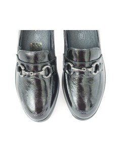 Enval Soft Mocassino Tacco Medio Morsetto con Accessorio Nero