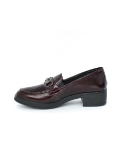 Enval Soft Mocassino Tacco Medio Morsetto con Accessorio Bordeaux
