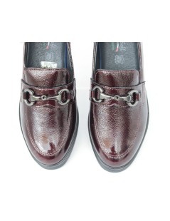 Enval Soft Mocassino Tacco Medio Morsetto con Accessorio Bordeaux