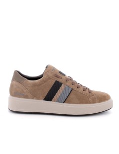 IGI&Co Sneakers Uomo Cassetta Fascia Laterale Camoscio Sesamo