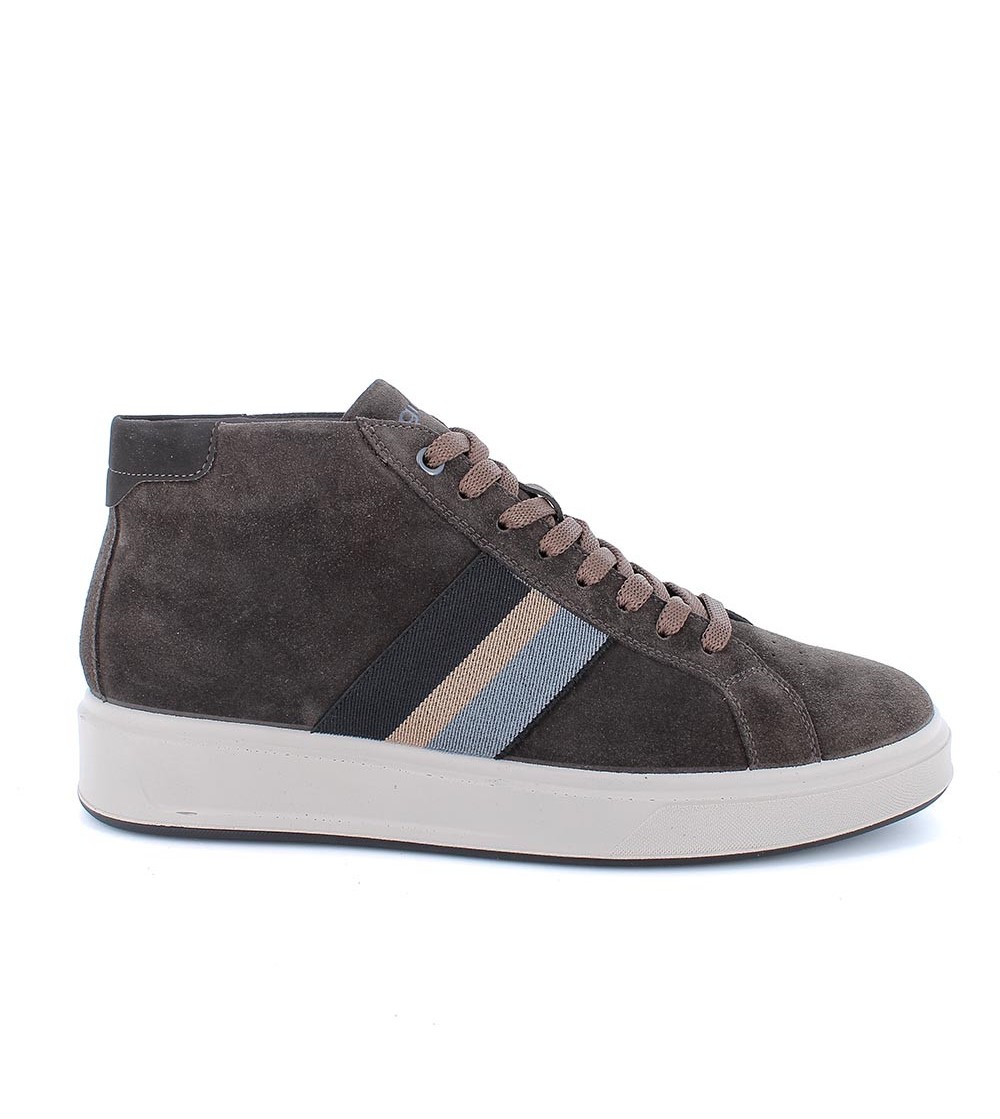IGI&Co Sneakers Uomo Boxer Fascia Zip Laterale Caffè
