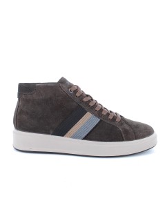 IGI&Co Sneakers Uomo Boxer Fascia Zip Laterale Caffè