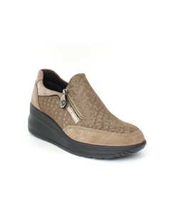 Enval Soft Slipon Medio Zip Laterale Fango