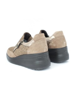 Enval Soft Slipon Medio Zip Laterale Fango