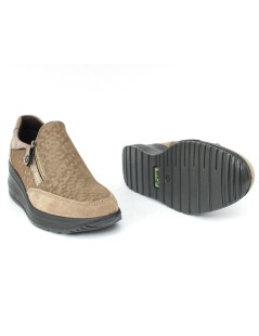 Enval Soft Slipon Medio Zip Laterale Fango