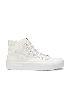 CULT Sneakers Alte Donna Placebo Tessuto Bianco
