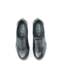 Enval Soft Mocassino Zeppa Alta Liscio Nero