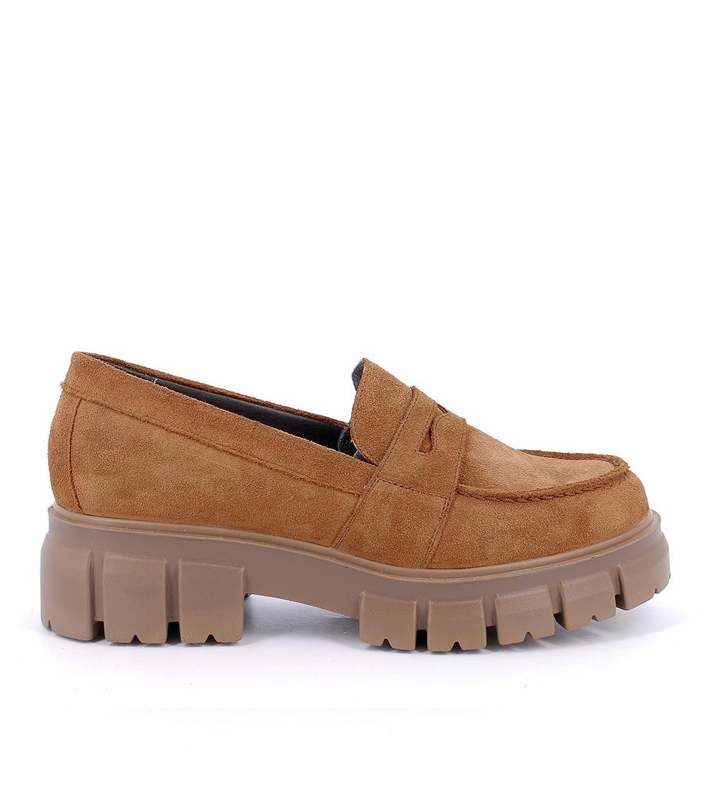 IGI&Co Mocassino College Fondo Kombat Camoscio Cognac