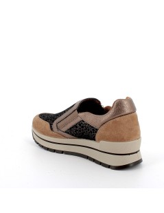 IGI&Co Sneakers Slipon Balance Zip Camoscio Caramel