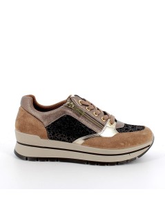 IGI&Co Sneakers Balance Vaschetta Zip Caramel Bronzo