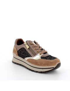 IGI&Co Sneakers Balance Vaschetta Zip Caramel Bronzo