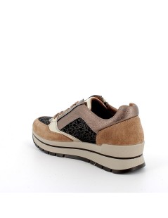 IGI&Co Sneakers Balance Vaschetta Zip Caramel Bronzo