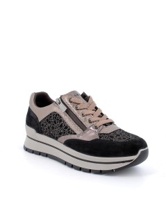 IGI&Co Sneakers Balance Vaschetta Zip Nero Canna di Fucile