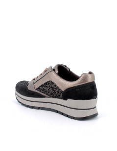 IGI&Co Sneakers Balance Vaschetta Zip Nero Canna di Fucile