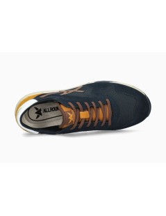 AllRounder Sneakers Ginnico Camoscio e Tessuto Blu