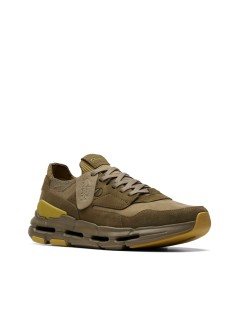 Clarks Sneakers Uomo NXE Volume Light Camoscio Multi Oliva