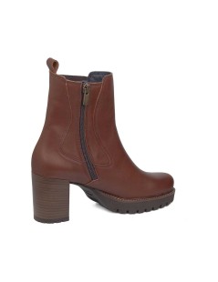 Callaghan JAZZ Tronchetti Tacco Medio Plateau Elastici Laterali Cuoio