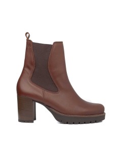 Callaghan JAZZ Tronchetti Tacco Medio Plateau Elastici Laterali Cuoio