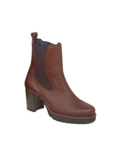 Callaghan JAZZ Tronchetti Tacco Medio Plateau Elastici Laterali Cuoio