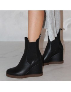 Lorenzo Mari Tronchetti Zeppa Alta Beat fasciata Nero