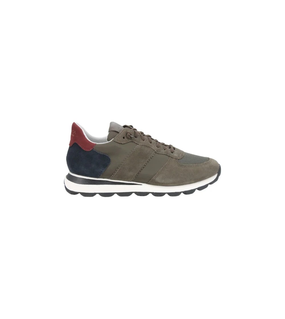 Geox V SERIES Sneakers Camoscio e Nylon Militare Blu