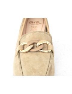Ara Shoes Mocassino Medio Morsetto Catena Sabbia