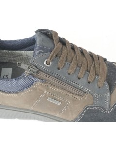 Ara Shoes Sneakers Vaschetta Zip Goretex Blu Marrone
