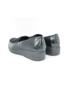 Enval Soft Mocassino Class Vaschetta strass Naplak Nero