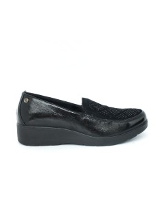 Enval Soft Mocassino Comfort Vaschetta Strass Naplak Nero