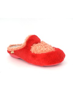 Grunland Ciabatta Peluche Cuore Fuxia Cipria