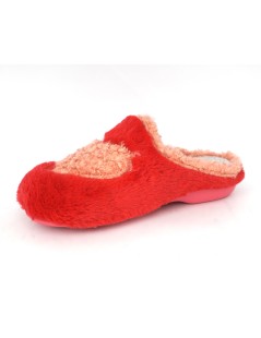 Grunland Ciabatta Peluche Cuore Fuxia Cipria