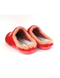 Grunland Ciabatta Peluche Cuore Fuxia Cipria