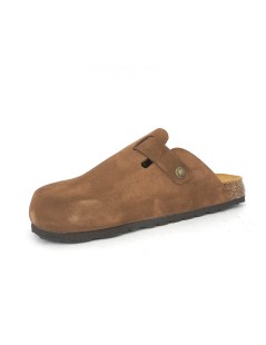 Grunland Ciabatta Boston Sottopiede Soft Fibbia Marrone