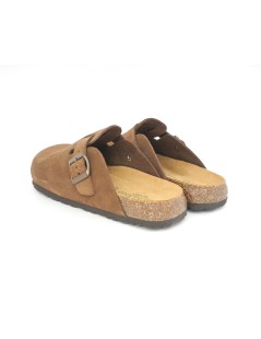 Grunland Ciabatta Boston Sottopiede Soft Fibbia Marrone