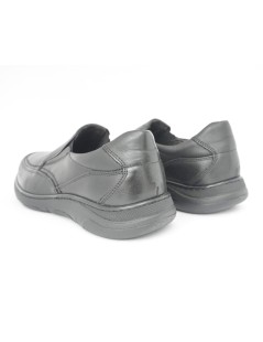 Boomerang Mocassini Slipon Fondo Sportivo Pelle Nero