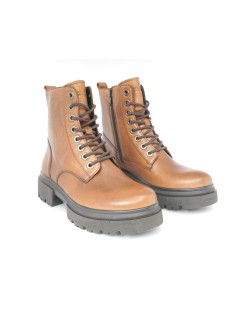 Grunland Anfibio Donna Fondo Medio Zip Nappa Cuoio