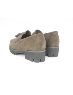 F.lli Tomasi Mocassino Frangia Nappine Fondo Carro Cacao