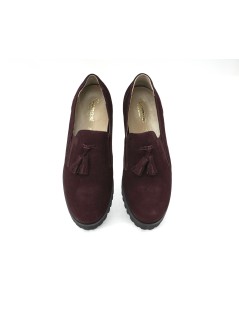 F.lli Tomasi Mocassino Frangia Nappine Fondo Carro Prugna