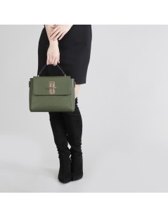 CAFèNOIR Bauletto Patta Gancio Logo Laserato Verde