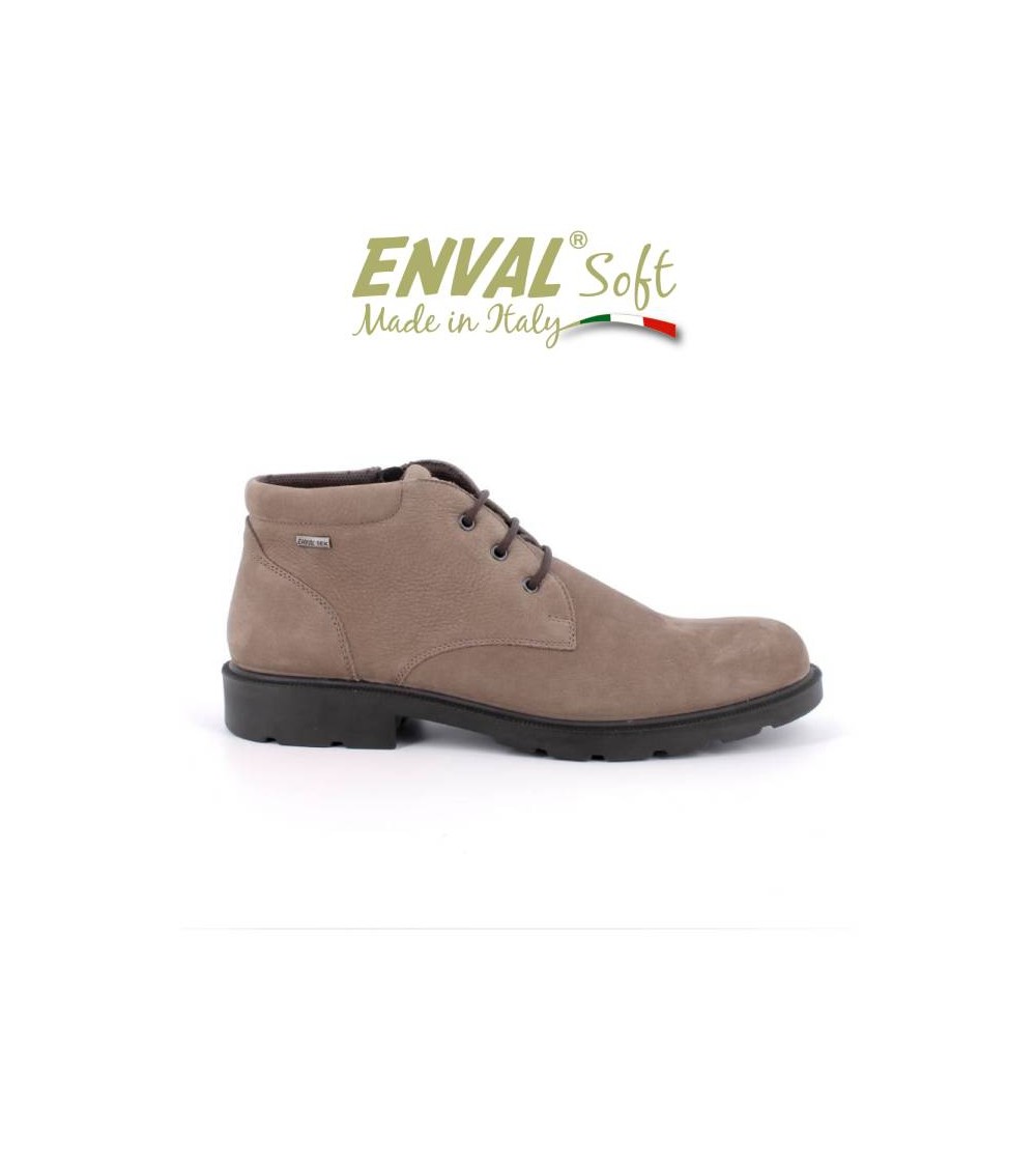 Enval Soft Polacchine Liscio Carro Zip Goretex Fango
