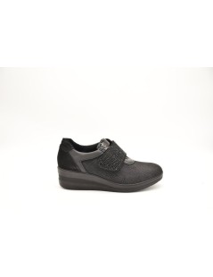Enval Soft Sneakers Agile Velcro Strass Nero
