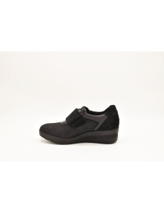 Enval Soft Sneakers Agile Velcro Strass Nero