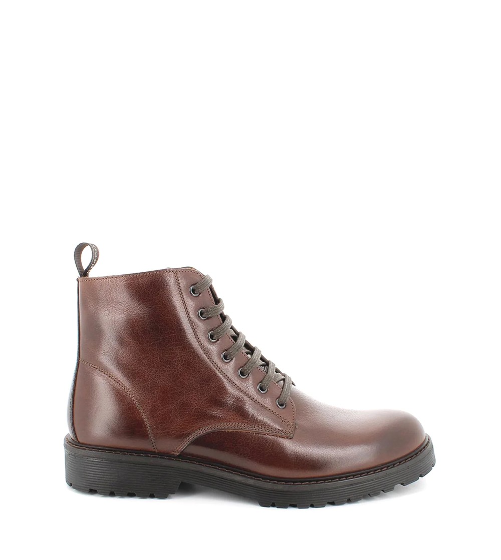 IGI &Co Anfibio Fondo Carroarmato Zip Cuciture Cuoio