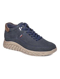Callaghan Polacchine Sneakers Zeppa Vaschetta Blu Marrone