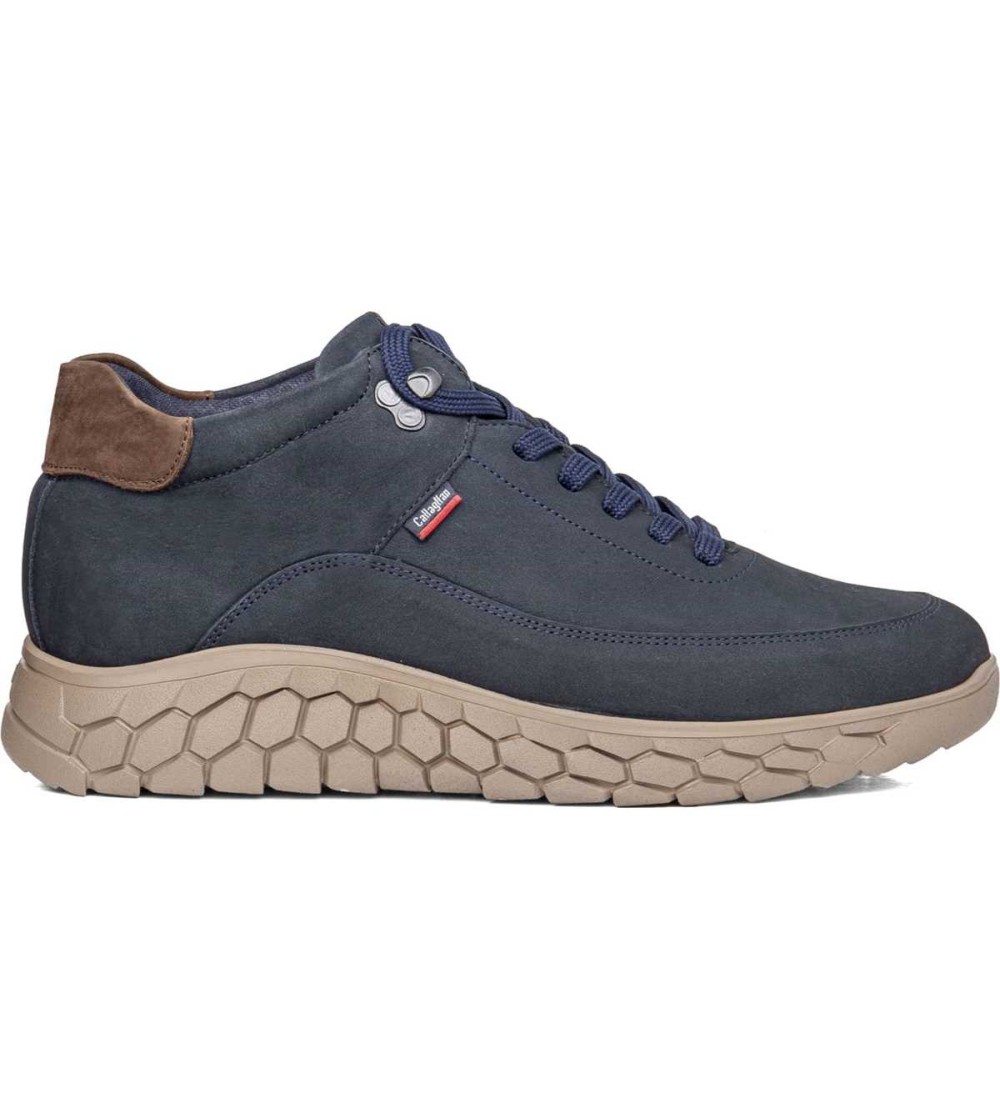 Callaghan Polacchine Sneakers Zeppa Vaschetta Blu Marrone