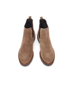 Cinzia Soft Tronchetto Donna Beatles Camoscio Cacao