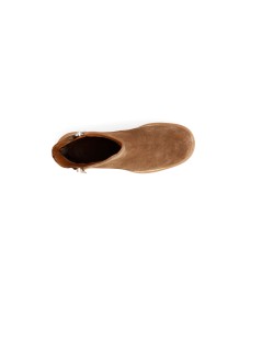 CAFèNOIR Tronchetto Zeppa Alta Plateau Camoscio Tabacco