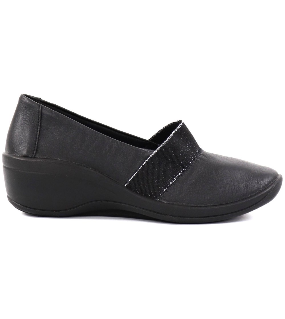 Arcopedico Mocassino Slipon Fascia Elastico Class Nero
